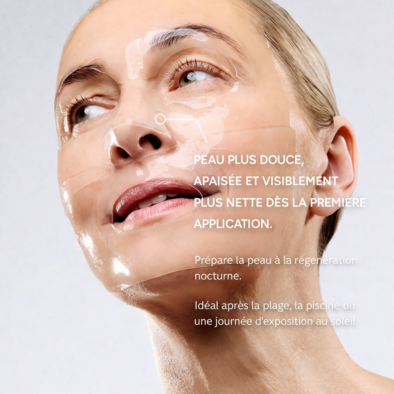 Mascarilla facial de colágeno – Después del sol