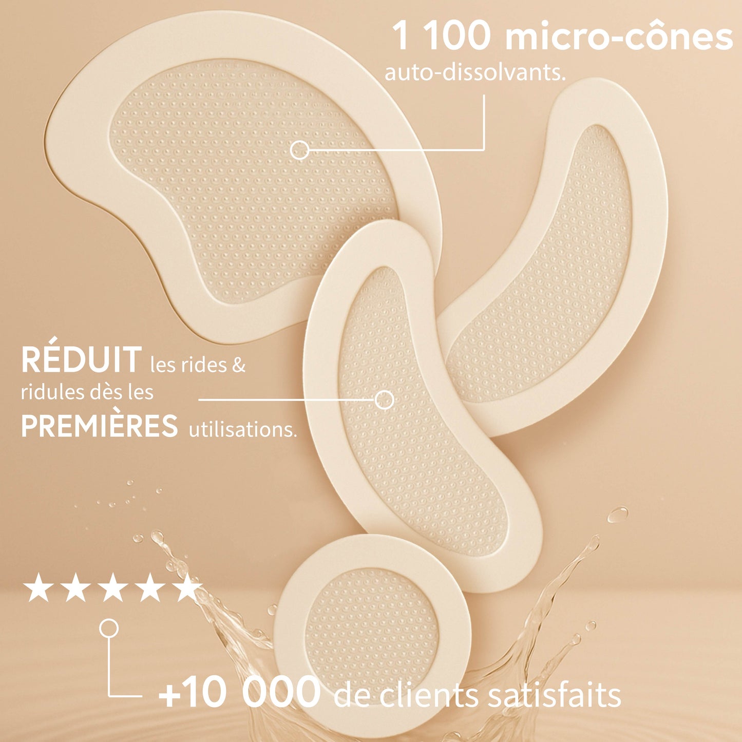 Patchs Sillon Nasogénien Anti-Âge Microneedling